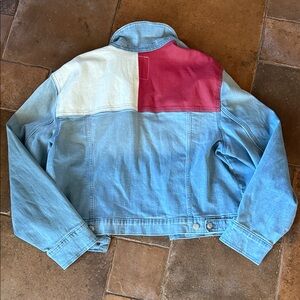 Tommy Jeans Jacket Y2K Red White Size XXL